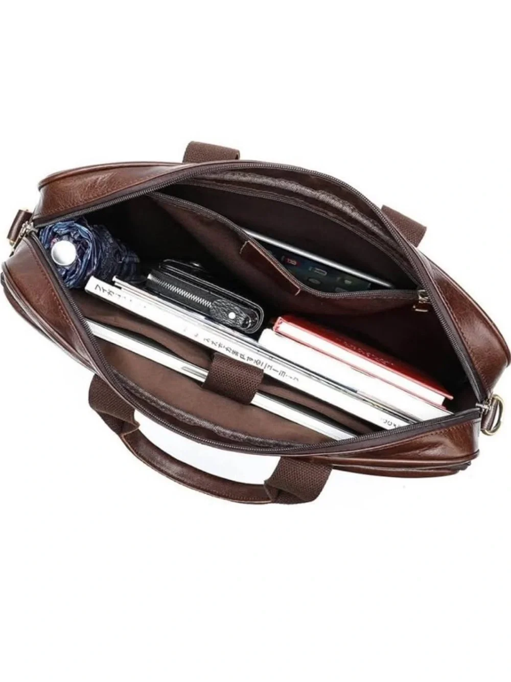 N/A leather briefcase